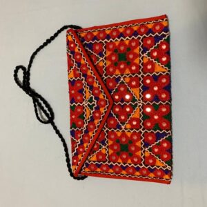 Kabelka látková vyšívaná větší "psaníčko"