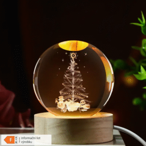 Noční 3D světlo - vánoční motiv