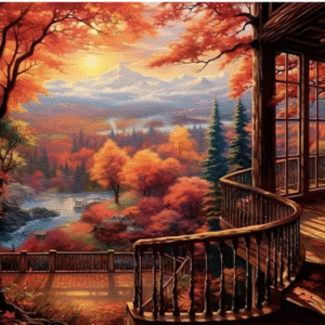 Diamantové malování s Podzim v horách