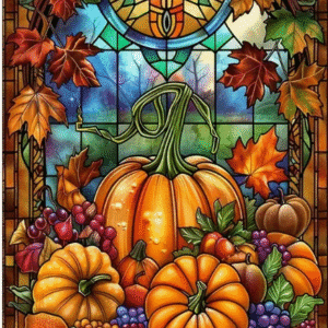 Diamantové malování Podzimní dýně