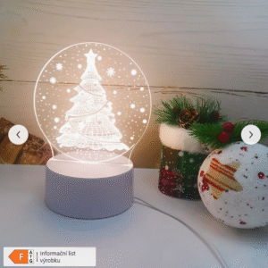 Noční LED světlo - Vánoční stromeček
