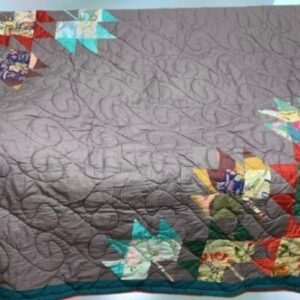 Ručně vyráběný přehoz na postel Květiny