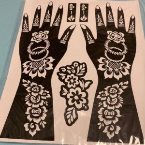 Šablony pro tetování henou na ruce