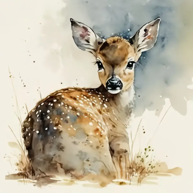 Diamantové malování Srneček