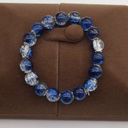 Naramek pukany transparemtni modra